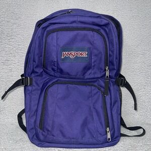JANSPORT Merit Backpack Discontinued‎ Purple Sky Fits 17" Laptop Classic Daypack